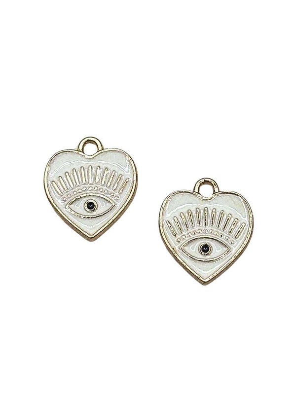 Bedel/hanger Heart lucky eye