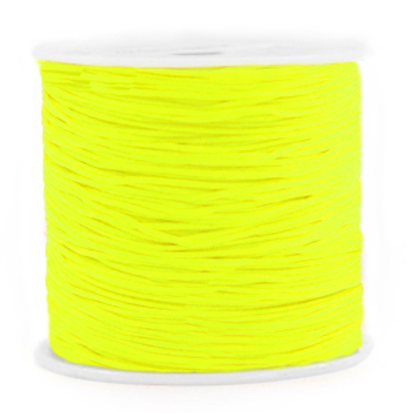 Macramé draad 1,5mm Neon yellow