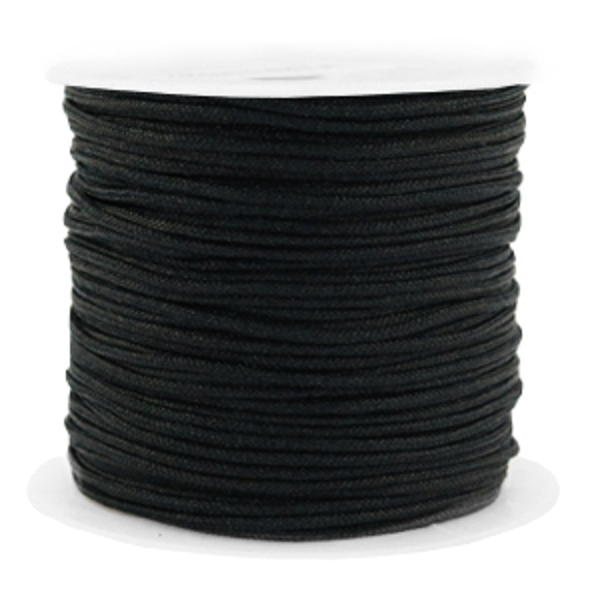 Macramé draad 1,5mm Zwart