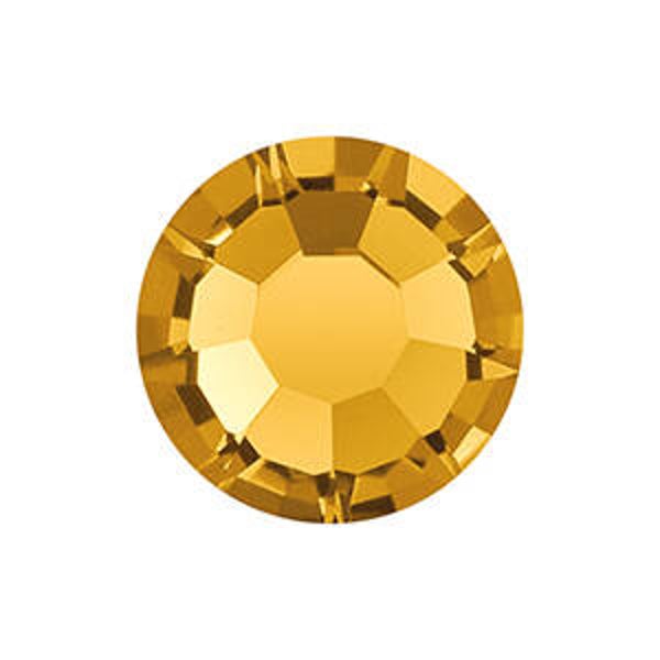 Birthstone November SS16 flat back Topaz yellow