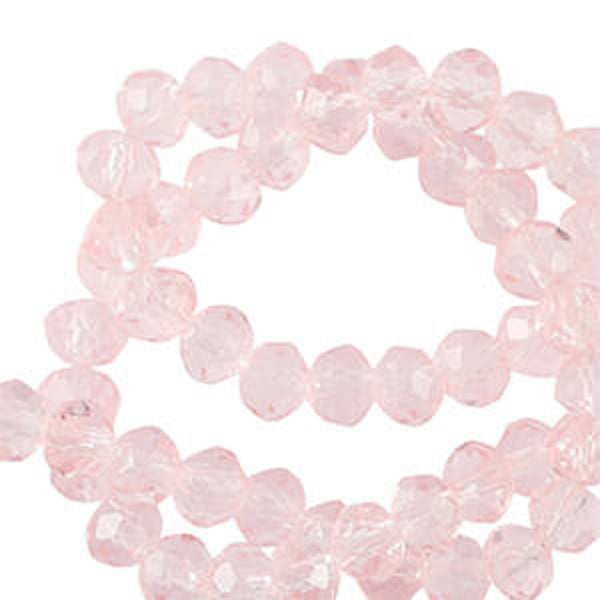 Facet kralen 4x3mm Palace rose