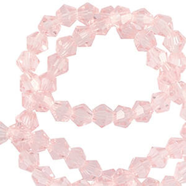 Bicone facet kralen 3mm Azalea pink