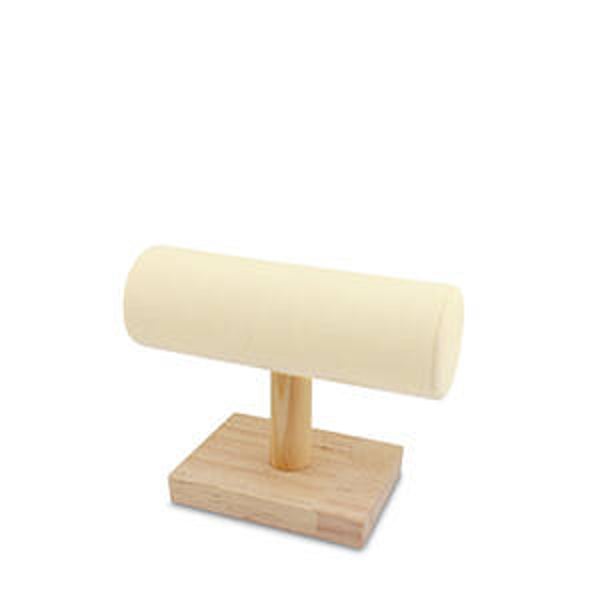 Armbanden display rond naturel beige