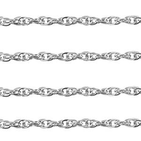 Stainless steel jasseron twisted zilver