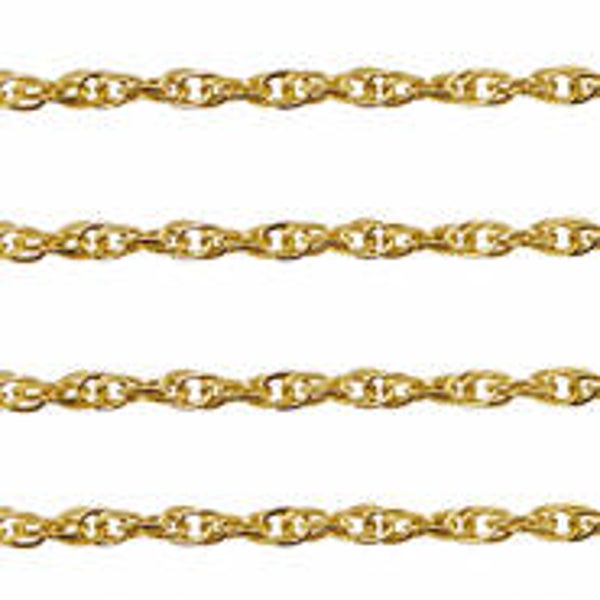 Stainless steel jasseron twisted goud