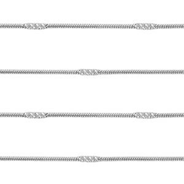Stainless steel jasseron zilver