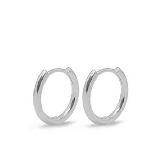 DQ creolen 16mm zilver
