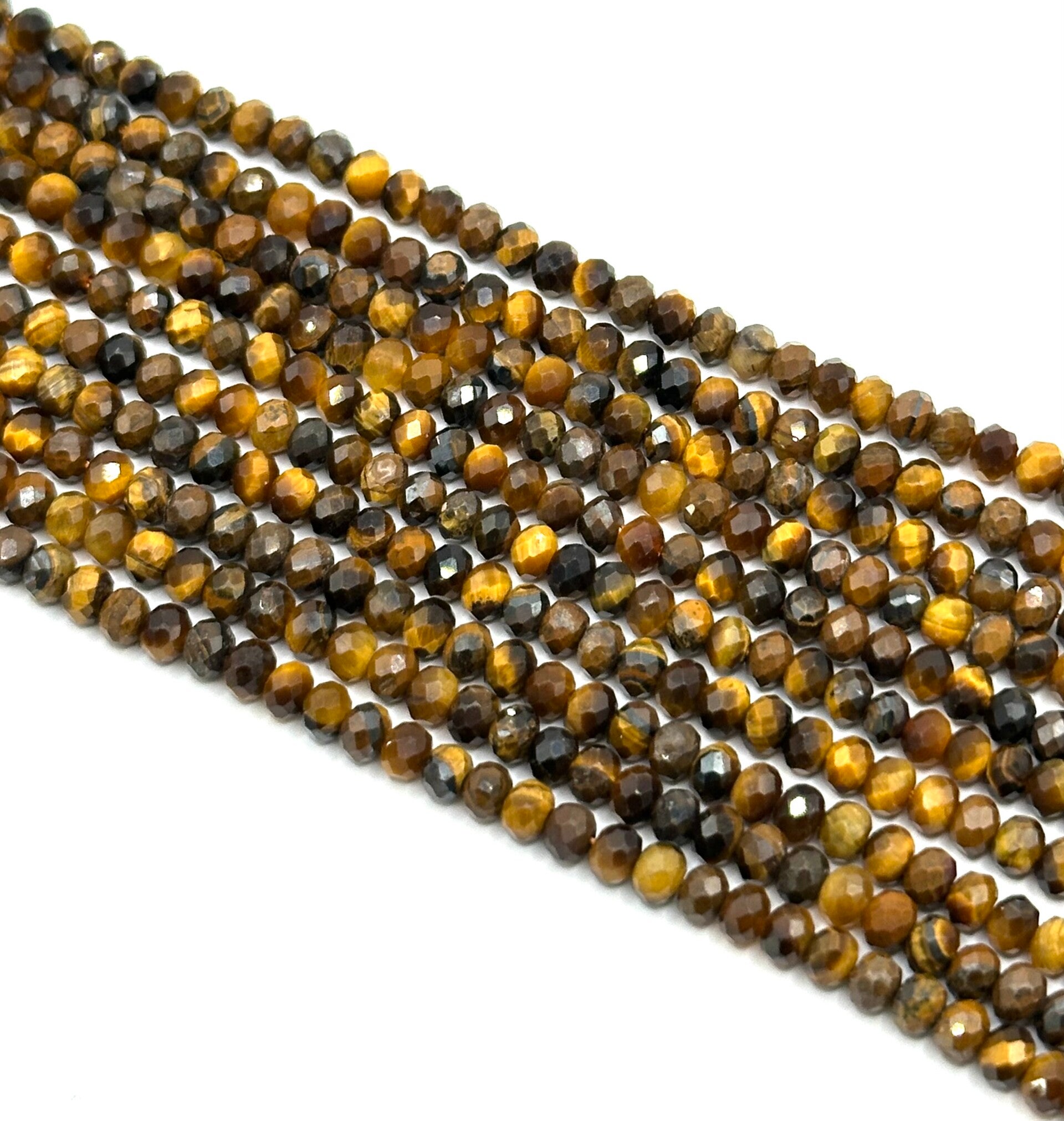 Natuursteen facet ovaal 3x4mm tijger oog