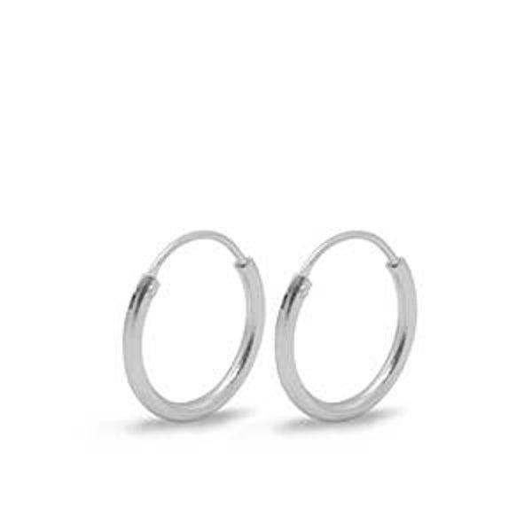 DQ creolen 15mm zilver