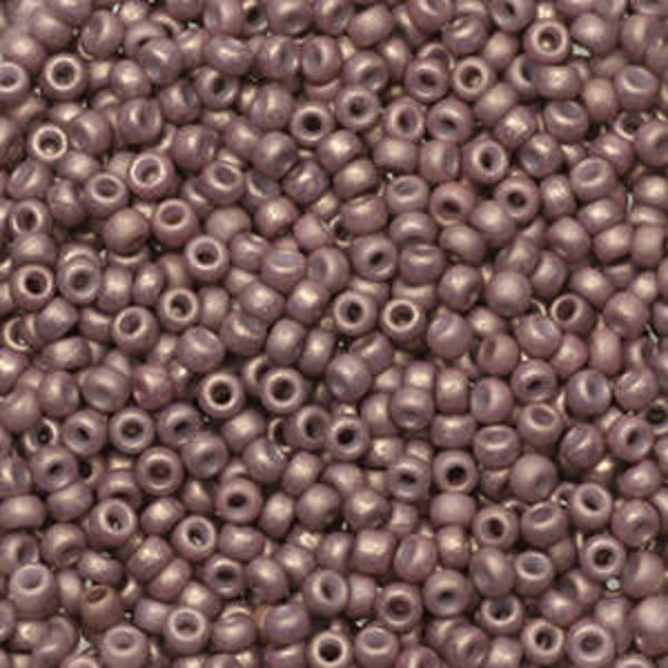 Miyuki 11/0 rocailles opaque matte dusty mauve purple 11-2027
