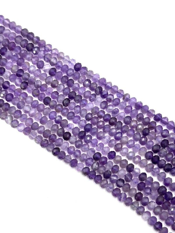 Natuursteen facet ovaal 3x4mm Amethist