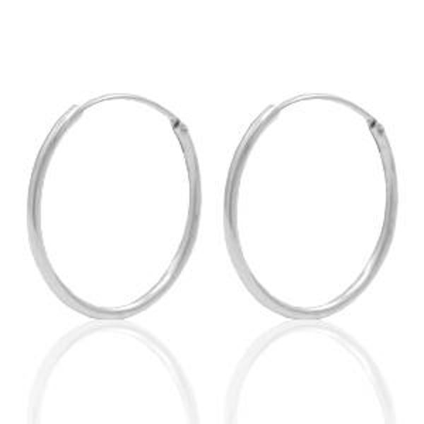 Onderdelen 925 zilver creolen 20mm Zilver