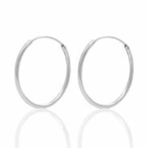 Onderdelen 925 zilver creolen 18mm Zilver