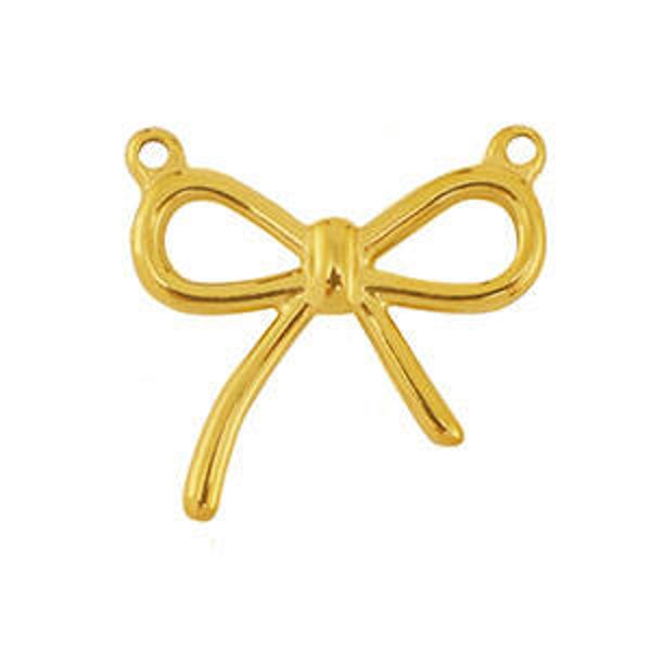 Stainless steel bedel bow Goud