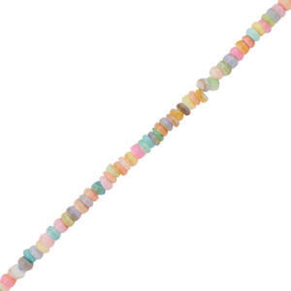 Schelp kralen disc pastel multicolor