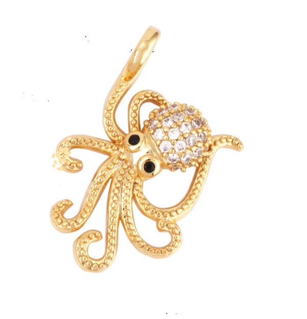 Zirkonia bedel octopus Goud