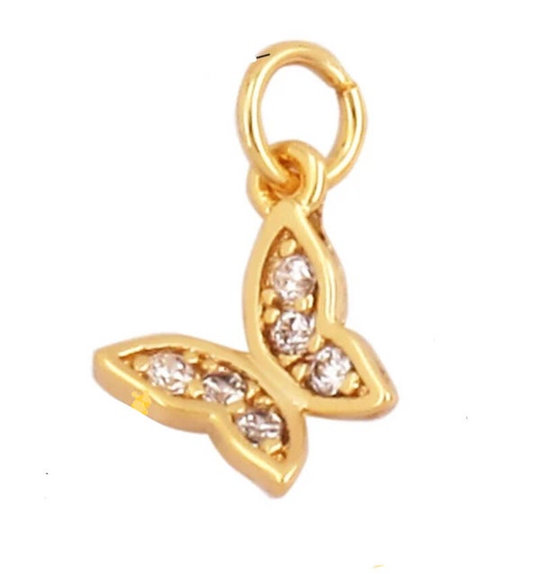 Zirkonia vlinder Goud
