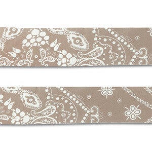 Bandana Taupe brown - White