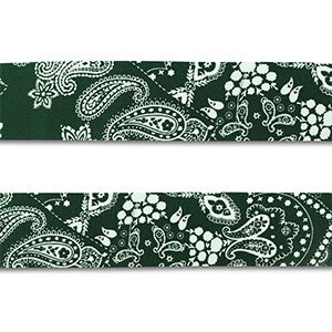 Bandana Green - White