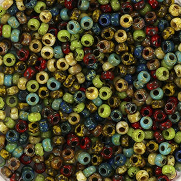 Miyuki 11/0 forest moss mix