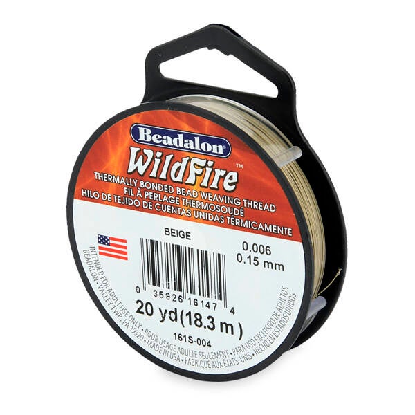 Wildfire wire Beadalon 0.15mm beige