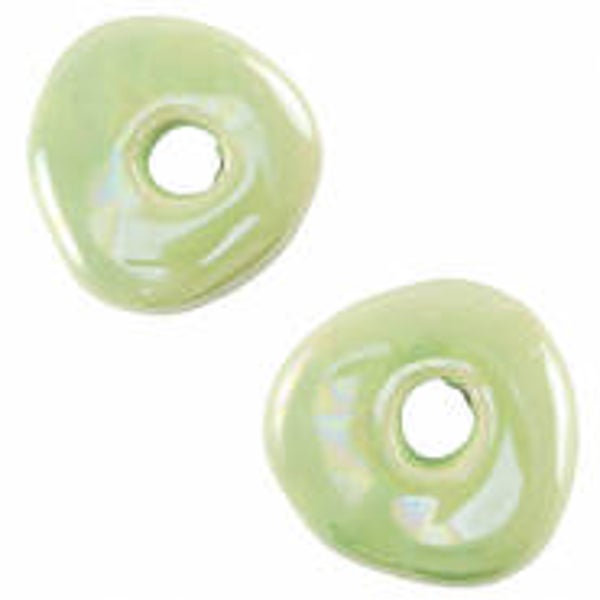 Keramiek donut pistachio green