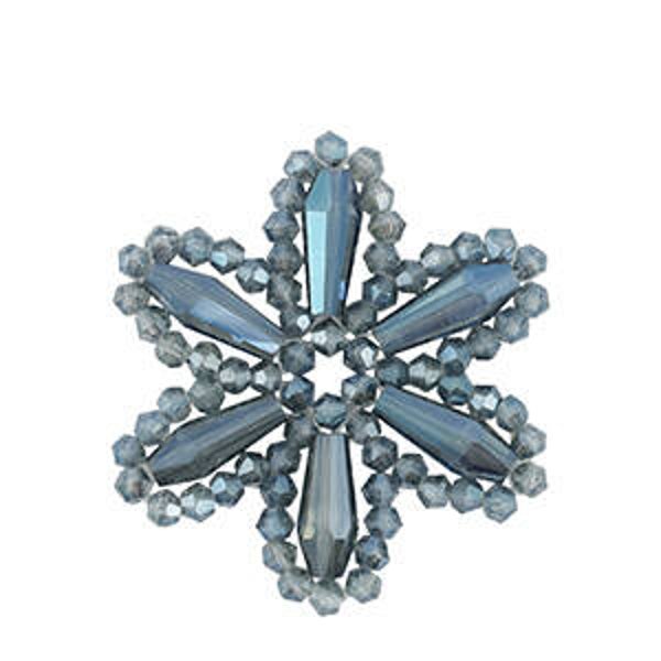 Flower hanger van facet montana blue pearl shine coating