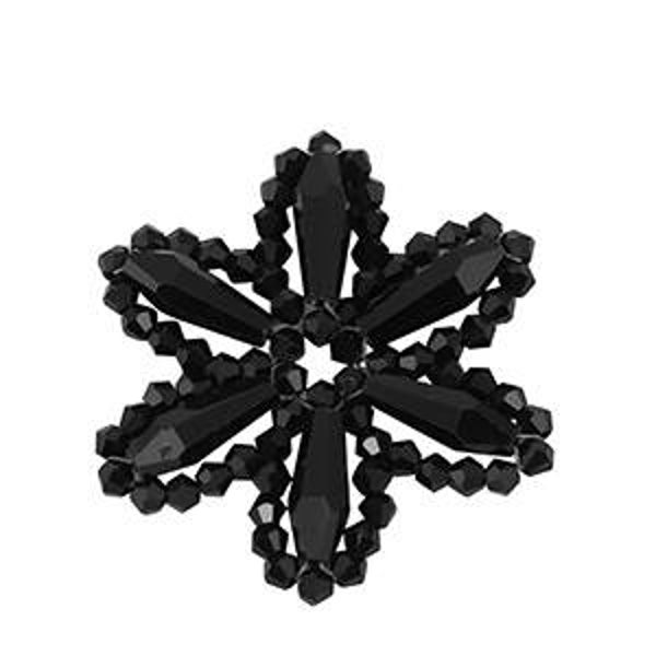 Flower hanger van facet glamour black