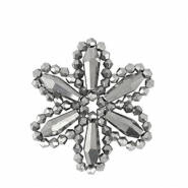 Flower hanger van facet metallic anthracite