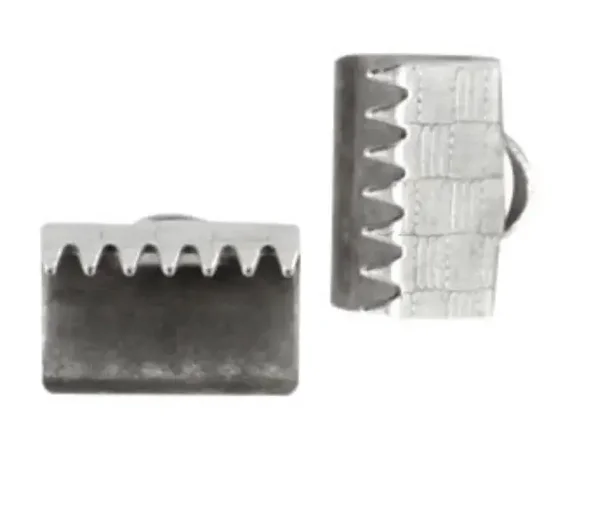 Veterklem 10mm zilver stainless steel