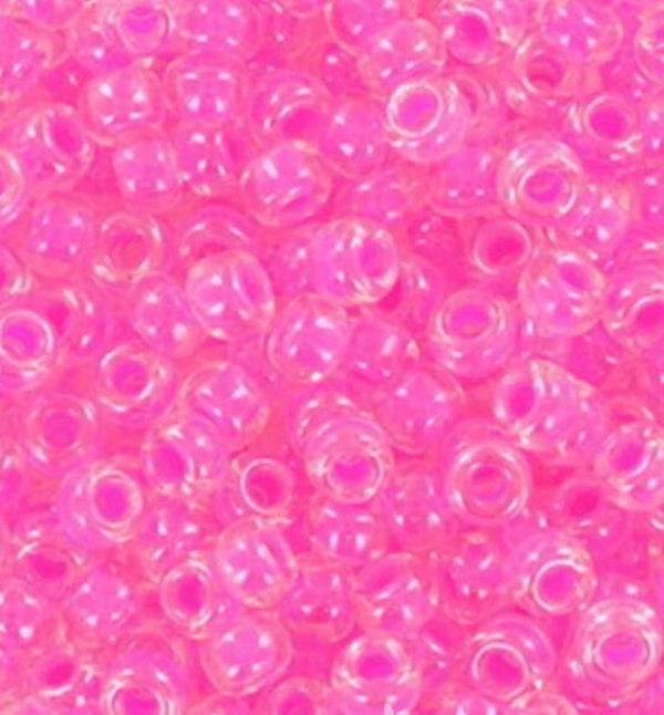 Miyuki seed beads 8/0 luminous pink 8-4301
