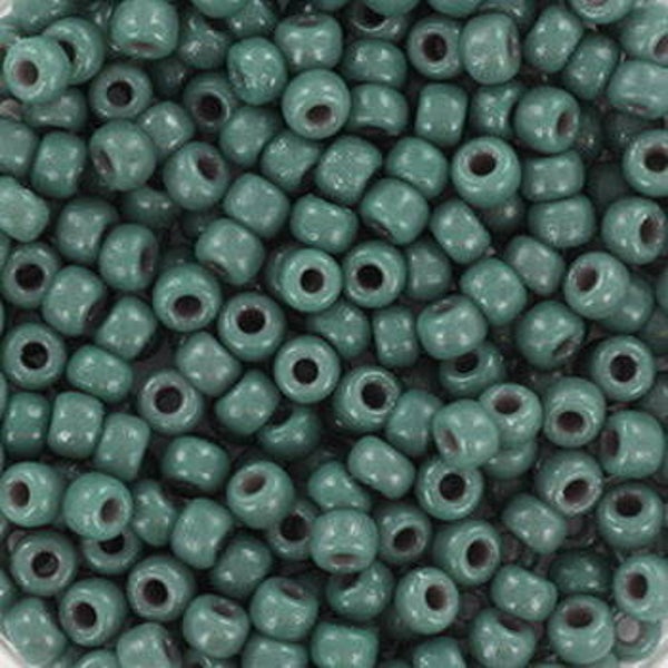 Miyuki rocailles 8/0 - duracoat opaque eucalyptus 4481