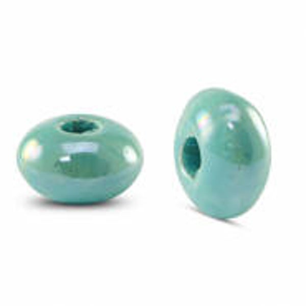 Grieks keramiek DQ rondel turquoise