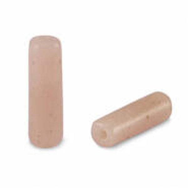 Natuursteen kralen tubes13x4mm rozenkwarts pink
