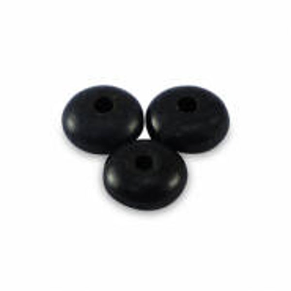 Natuursteen Rondellen 4mm black