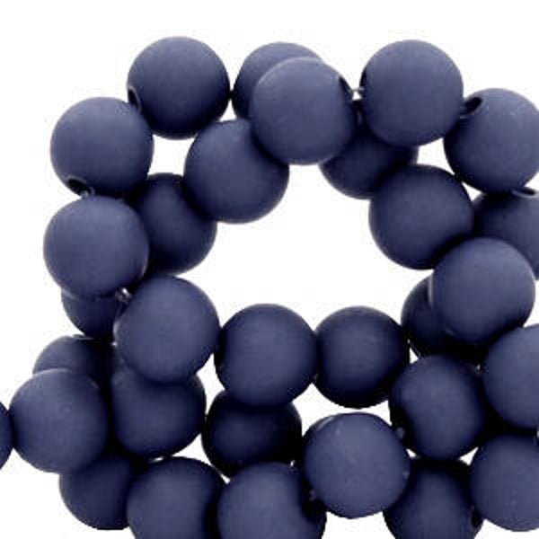 4mm Acrylkralen Navy blue