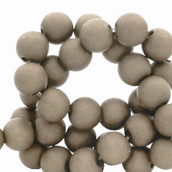 4mm Acrylkralen Fossil grey