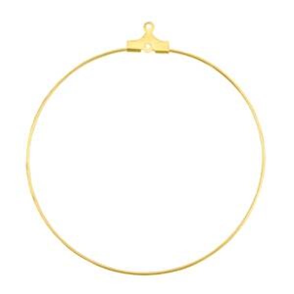 DQ oorringen creolen 50mm Goud