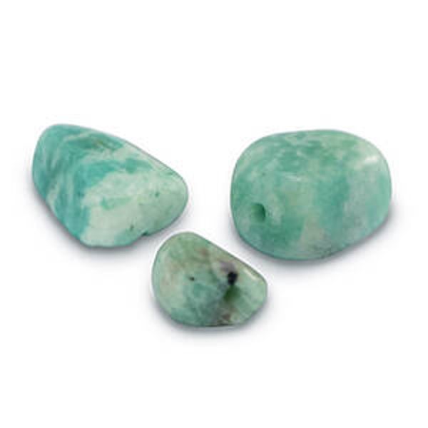 Natuursteen kralen smazoniet Turquoise green