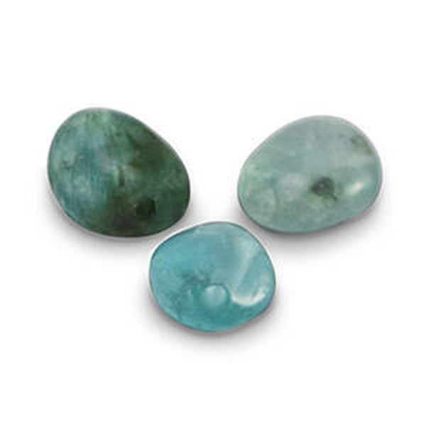 Natuursteen kralen fluorapatiet blue