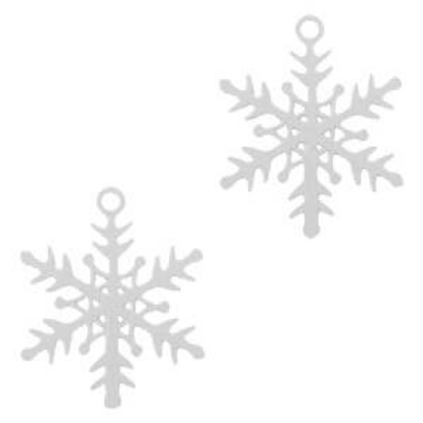Bohemian hanger sneeuwvlok Zilver