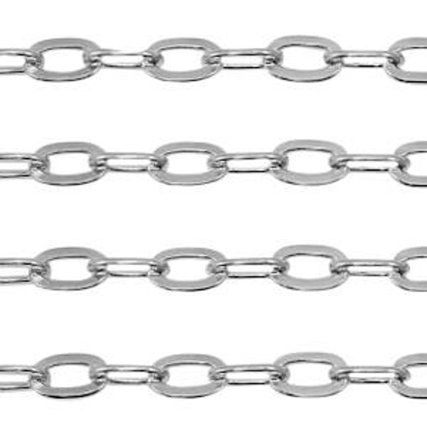 Jasseron stainless steel ankerketting zilver