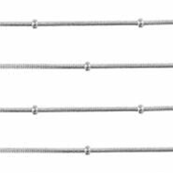 Stainless steel jasseron snake chain balletjes zilver