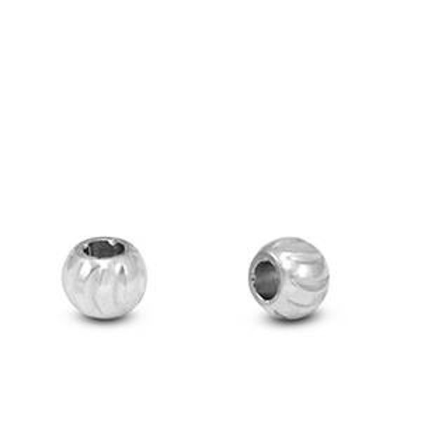 Stainless steel kralen 3mm zilver