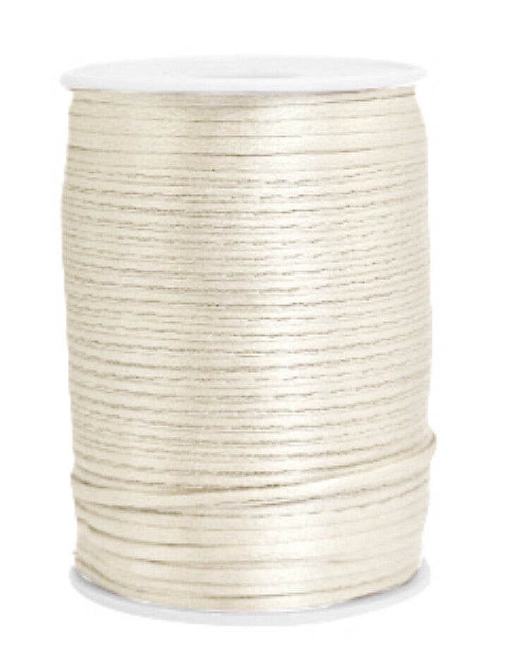 Satijn koord 2,5mm off White