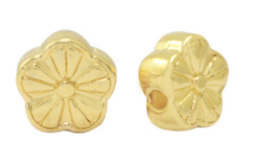 DQ kralen flower gold