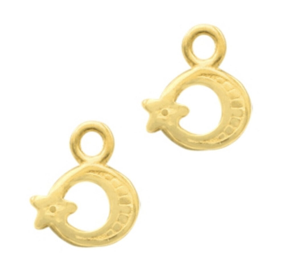 DQ bedel metaal goud. Moon & stars