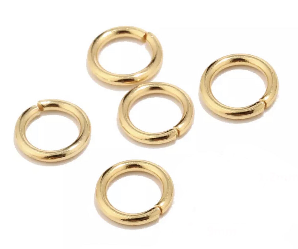 Stainless steel buigringen 8mm Goud