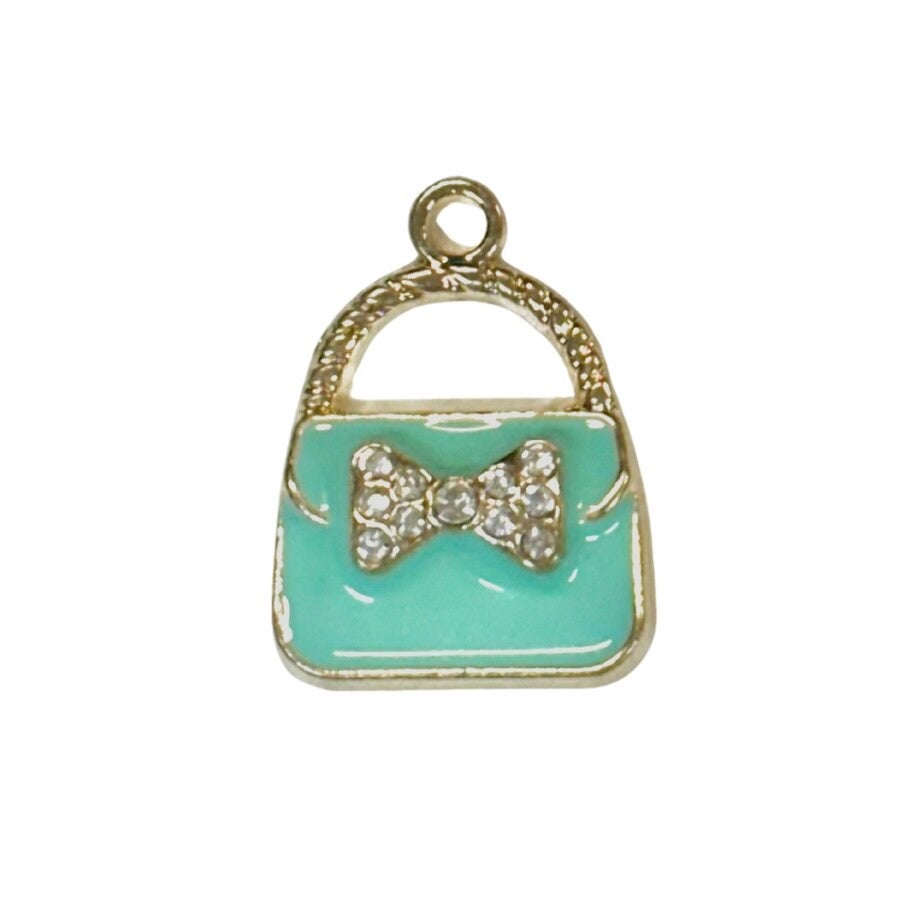 Bedel handtas - blauw goud