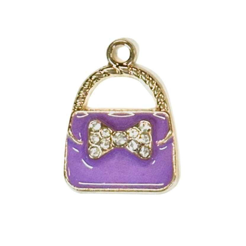 Bedel handtas - paars goud